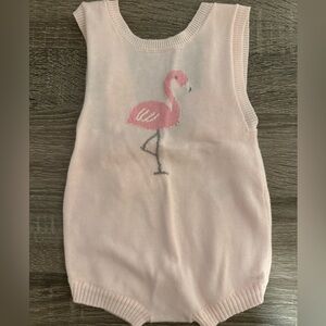 Angel Dear Pink Flamingo Baby Romper
